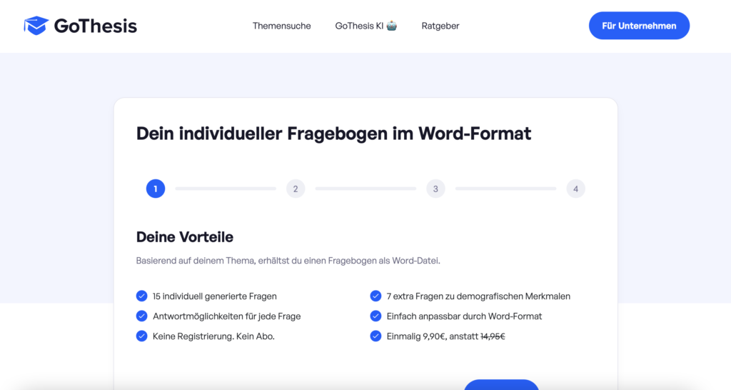 Fragebogen-Generator für Word